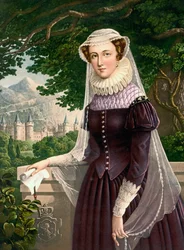 Mary Queen of Scots, naar een 19e-eeuwse prent
